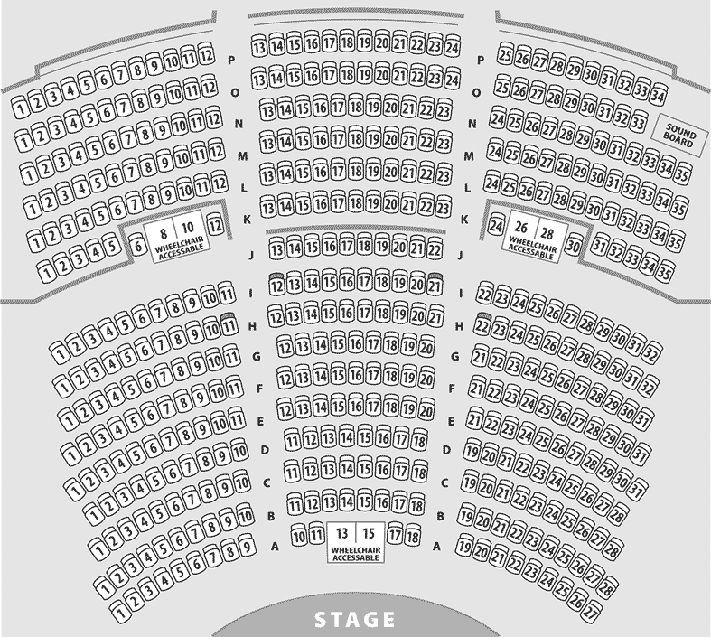 The Morris Performing Arts Center Seating Chart