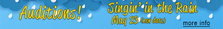 Auditions set for Singin' in the Rain, May 23